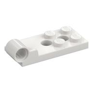 Hinge Plate 2 x 4 with Pin Hole with 2 Holes - Bottom (White)