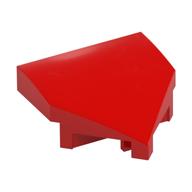 Brick Wedged, Curved 2 x 2 with Stud Notches (Red)