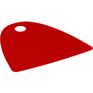 Neckwear Cape, Straight Bottom, One Top Hole [Spongy Stretchable Fabric] (Red)