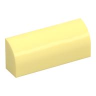 Brick Curved 1 x 4 x 1 1/3 No Studs (Bright Light Yellow)