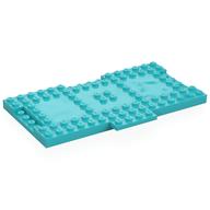Plate Special 9 x 16 x 2/3 with 1 x 4 Recessed (Medium Azure)