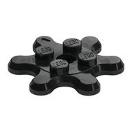 Plate Special 2 x 2 Splat Gear, 6 Teeth (Black)