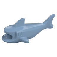 Animal Body Part, Shark Body with Three Gill Slits (Sand Blue)