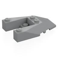 Brick Wedged, Sloped 6 x 4 Cutout, Stud Notches (Light Bluish Gray)