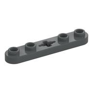 Technic Plate 1 x 5 with Smooth Ends, 4 Studs and Centre Axle Hole (Dark Bluish Gray)