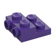 Plate Special 2 x 2 x 2/3 with Two Studs On Side and Two Raised [Solid Anti-stud] (Dark Purple)