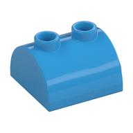 Brick Curved 2 x 2, Two Top Studs (Dark Azure)