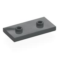 Plate Special 2 x 4 with Groove and Two Center Studs (Jumper) (Dark Bluish Gray)