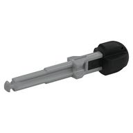Projectile, Arrow with Shaft, Hollow Black Rubber End (Light Bluish Gray)