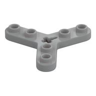Technic Plate Rotor 3 Blade with Smooth Ends, 6 Studs, 1 Bottom Ridge (Propeller) (Light Bluish Gray)