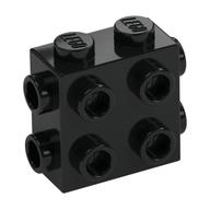 Brick Special 1 x 2 x 1 2/3 with 8 Studs on 3 Sides (Black)