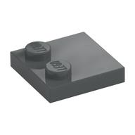 Plate Special 2 x 2 with Only 2 studs (Dark Bluish Gray)