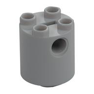 Brick Round 2 x 2 x 2 Robot Body, Axle Holder '+' Orientation (Light Bluish Gray)