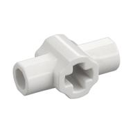 Large Figure Weapon Lightsaber Hilt with Axle Hole and Two Bar Holders (White)