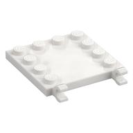 Plate Special 4 x 4 with Studs on Edges and Clips Horizontal (White)