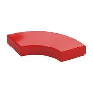 Tile 2 x 2 Curved, Macaroni (Red)