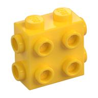 Brick Special 1 x 2 x 1 2/3 with 8 Studs on 3 Sides (Yellow)