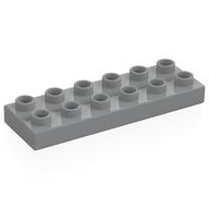 Duplo Plate 2 x 6 (Light Bluish Gray)