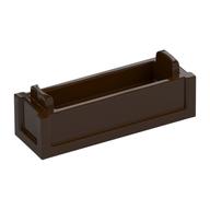 Box / Crate 1 x 3 (Dark Brown)