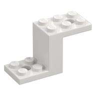 Bracket 5 x 2 x 2 1/3 with Holes, Inside Stud Holder (White)