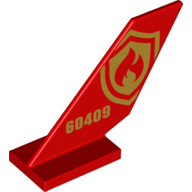 Tail Shuttle with Gold '60409', Fire Fighter Symbol Print (Red)