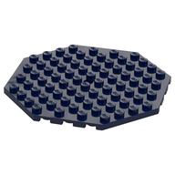 Plate Special 10 x 10 Octagonal with Hole (Dark Blue)