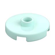 Plate Special Round 2 x 2 with Center Stud (Jumper Plate) (Light Aqua)