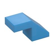 Brick Sloped 45° 2 x 1 with 2/3 Inverted Cutout and no stud (Dark Azure)