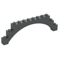 Brick Arch 1 x 12 x 3 Raised Arch with 5 Cross Supports (Dark Bluish Gray)