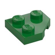 Wedge Plate 2 x 2 Cut Corner (Green)