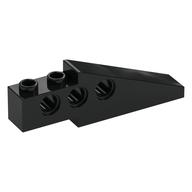 Technic Slope Long 1 x 6 with 3 Pin Holes (Black)