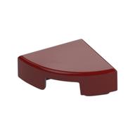 Tile Round 1 x 1 Quarter (Dark Red)