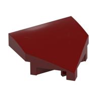 Brick Wedged, Curved 2 x 2 with Stud Notches (Dark Red)