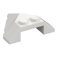 Brick Wedged, Sloped 4 x 4 Pointed (White)