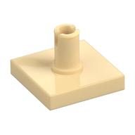 Tile Special 2 x 2 with Top Pin [Squared Holes] (Tan)