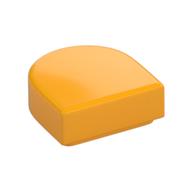 Tile Round 1 x 1 Half Circle (Bright Light Orange)