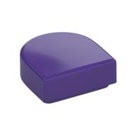 Tile Round 1 x 1 Half Circle (Dark Purple)