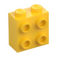 Brick Special 1 x 2 x 1 2/3 with 4 Studs on 1 Side (Yellow)
