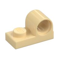 Plate Special 1 x 2 with Pin Hole on Top (Tan)