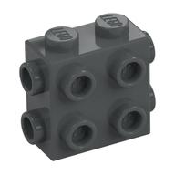 Brick Special 1 x 2 x 1 2/3 with 8 Studs on 3 Sides (Dark Bluish Gray)