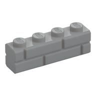 Brick Special 1 x 4 with Masonry Brick Profile (Light Bluish Gray)