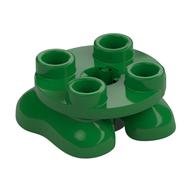 Feet, 2 x 2 x 2/3 with 4 Studs on Top (Green)