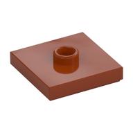Plate Special 2 x 2 with Groove and Center Stud (Jumper) (Dark Orange)