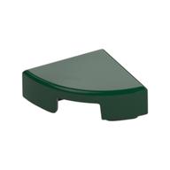 Tile Round 1 x 1 Quarter (Dark Green)