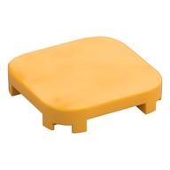 Tile Round Corners 4 x 4 x 2/3 (Bright Light Orange)