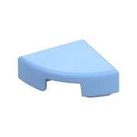 Tile Round 1 x 1 Quarter (Bright Light Blue)