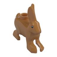 Animal, Rabbit / Hare, with Black Eyes with White Pupil Print (Medium Nougat)