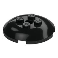 Dish 4 x 4 with 4 Studs (Black)