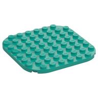Plate Round Corners 8 x 8 (Dark Turquoise)