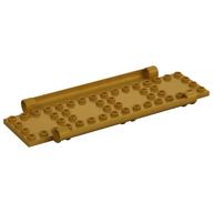 Plate Special Book Cover Back 6 x 16 with Pin Holes (Pearl Gold)